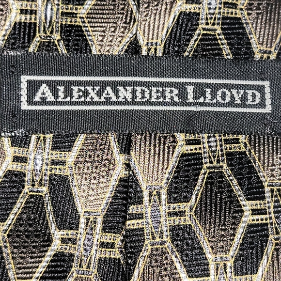 Alexander Lloyd Silk Tie USA #EM - Picture 2 of 6